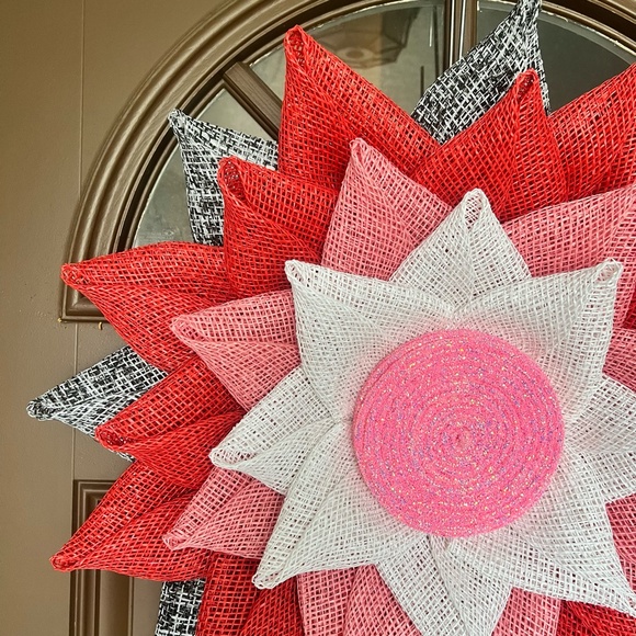 Valentines wreath, Gifts for her, Flower petal wreath - Picture 6 of 7